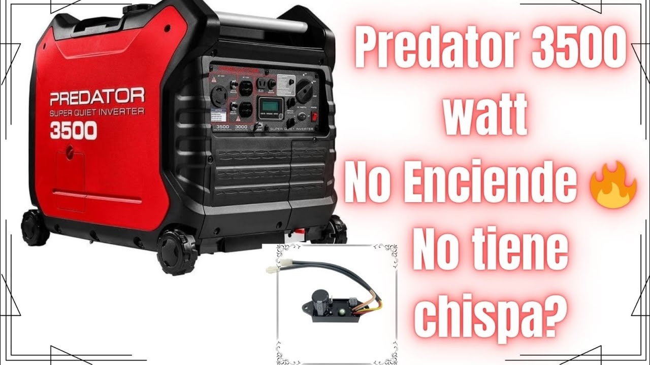 Predator 3500 watt no enciende 🔥 no tiene chispa #predator #generador #invertergenerator 