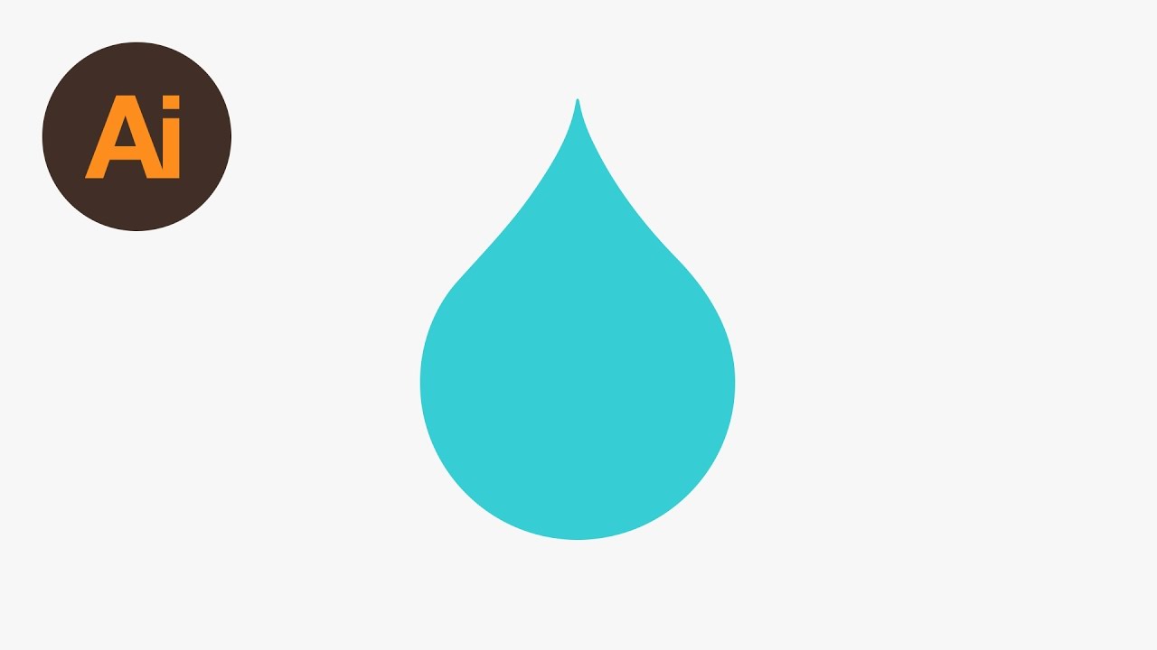 Design a Water Droplet Icon Illustrator Tutorial