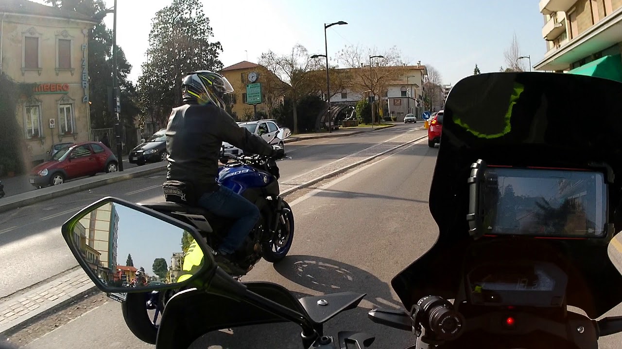 Action Cam COOAU SPC02  SU HONDA NC750X MOTO Giro LAGO MAGGIORE COMABBIO E MONATE usando Relive App