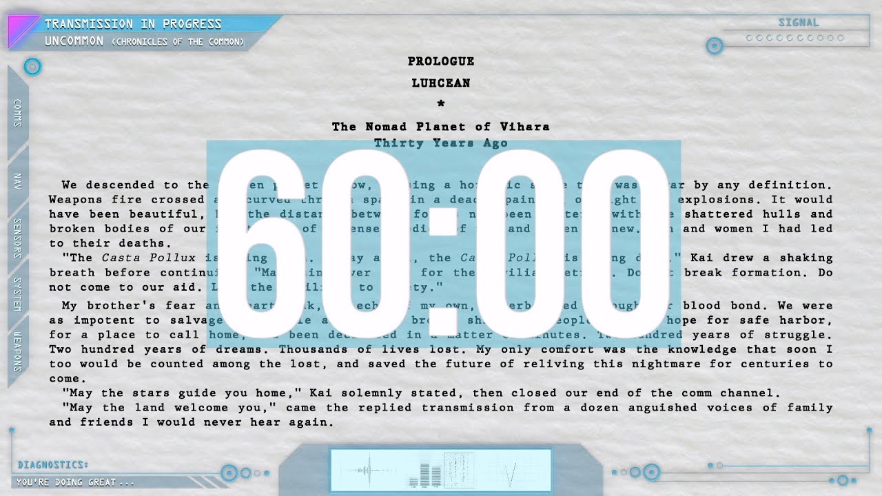 60 Minute Timer - Writing & Productivity Sprint (SILENT, except for opening & closing sounds)