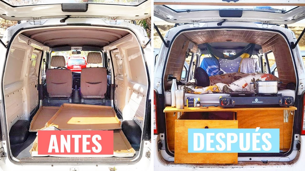 🚐 CAMPERIZACIÓN COMPLETA PEQUEÑA FURGONETA CAMPER 🔨 | Transformación radical y barata #Vanlife