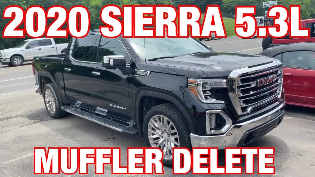2020 GMC Sierra 5.3L EXHAUST w/ MUFFLER DELETE!