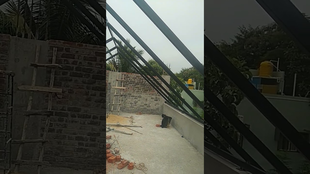 Front side elevation designing with fabrication work 