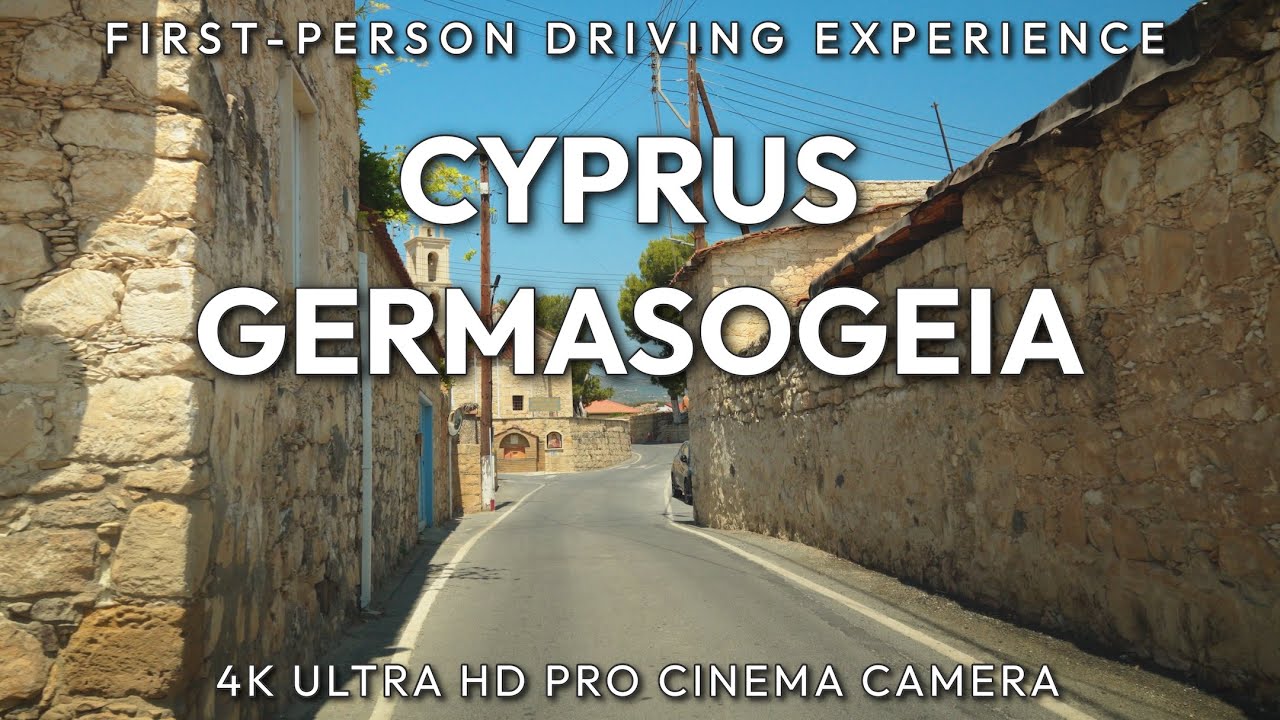 Cyprus Village 4K - Driving through the hidden roads of Limassol Germasogeia