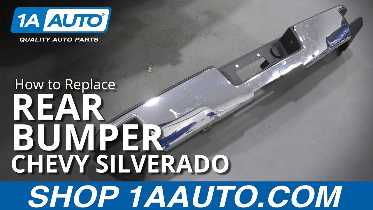 How to Replace Rear Bumper 14-19 Chevy Silverado
