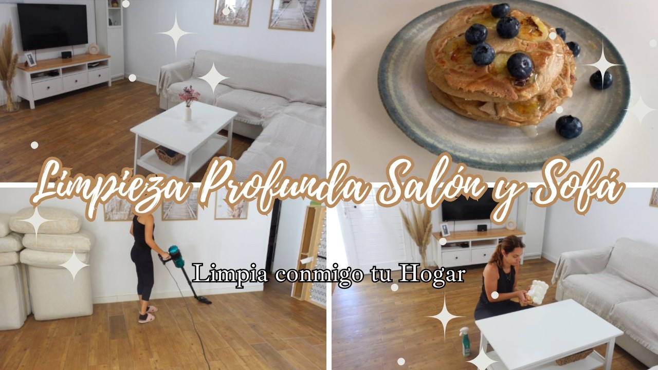 LIMPIEZA PROFUNDA DEL SALÓN Y SOFÁ | LIMPIA CONMIGO TU HOGAR
