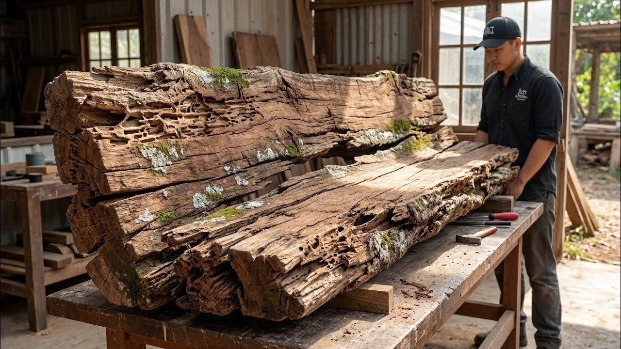 Woodworking for Beginners - A Carpenter’s Brilliant Idea from Ugly Wood