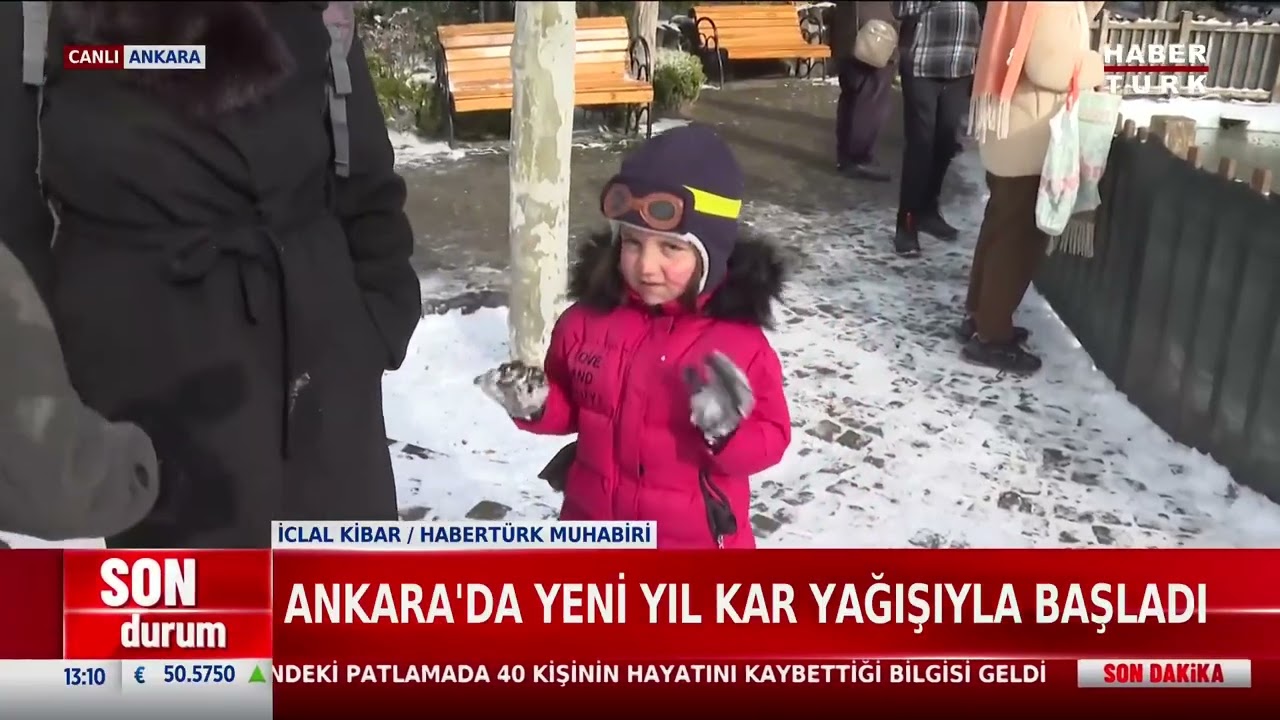 Ankara'da Kar Yağışı