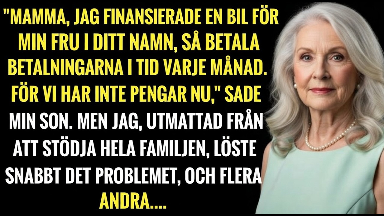 Min son tog lån i mitt namn för sin fru! Jag slutar stötta dem!