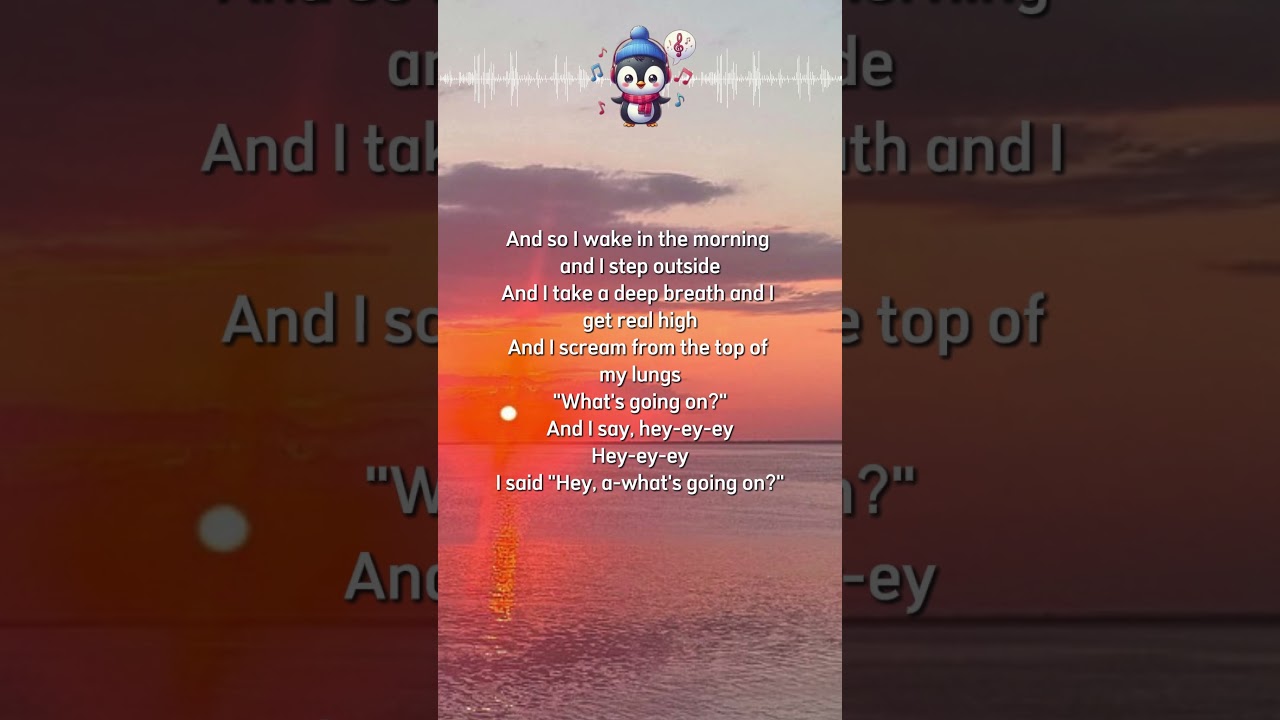 What's Up Lyrics 🐧 #4NonBlones #WhatsUp #lyrics  #lyricvideo #song #music
