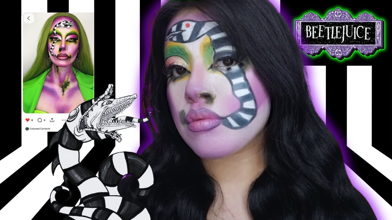 BEETLEJUICE Halloween look 💚