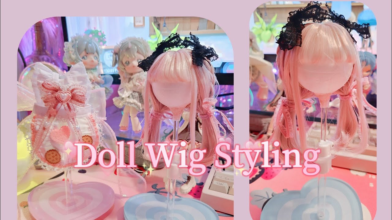 Let's Style a Wig! 🎀 BJD Doll Tutorial & Tips 💐 Cozy Lolita Aesthetic ✨