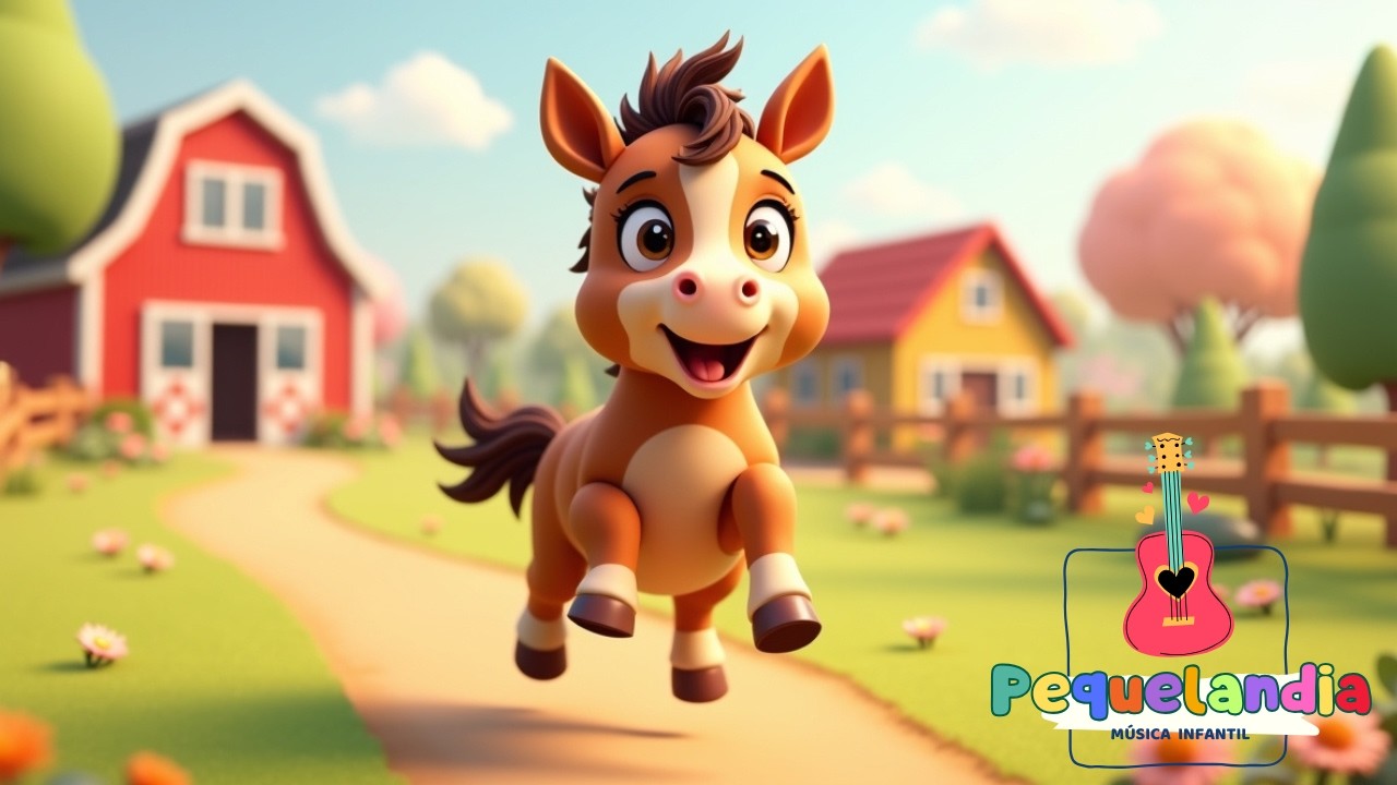 💛🐴 Canciones Infantiles: “Caballito — Súbete a Mí” con Coreo Paso a Paso 👣