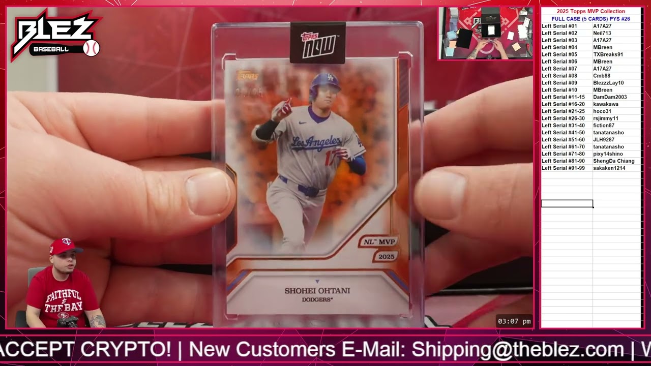 2025 Topps MVP Collection FULL CASE BREAK Pick Your Serial #26