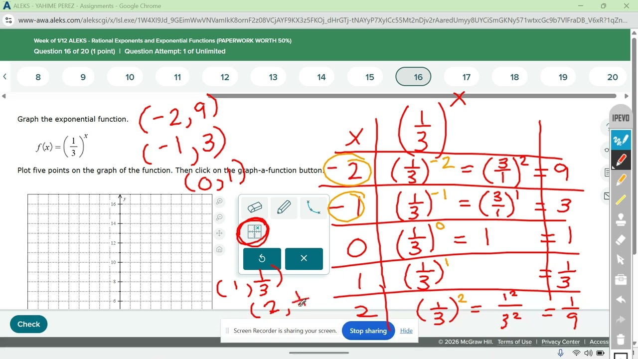 ALG ALEKS 1/12 13-20