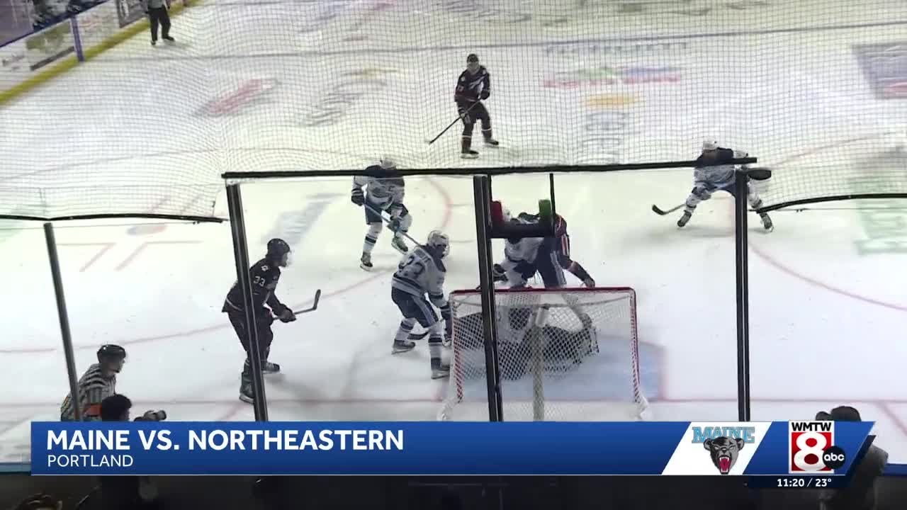 Maine hockey team wins in Portland