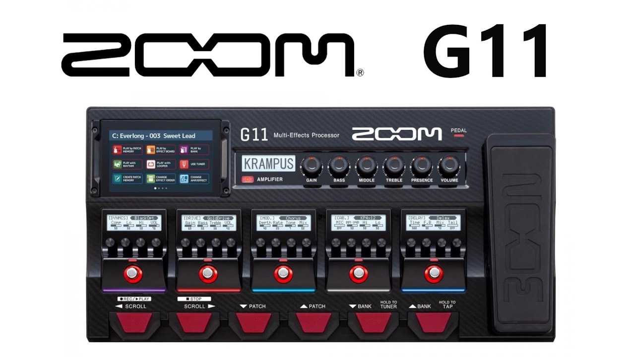 Zoom G11 - najnowszy multiefekt gitarowy od prekursorów gatunku  -FILMIKI O GITARACH