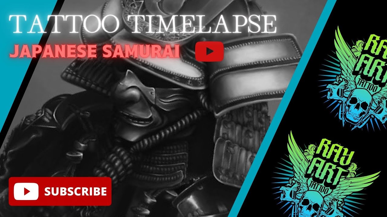 SAMURAI WARRIOR TATTOO TIMELAPSE 5x speed