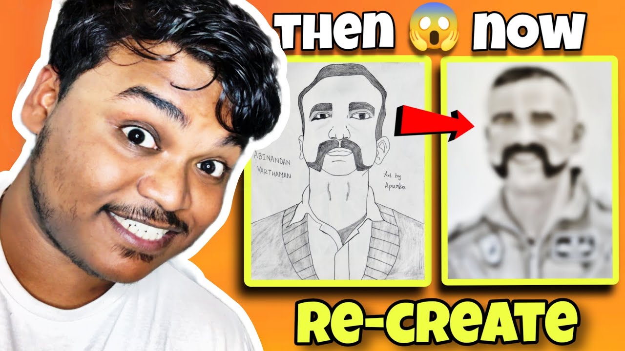 Recreating My Childhood Drawing as REALISTIC Art | Abhinandan Varthanam🇮🇳