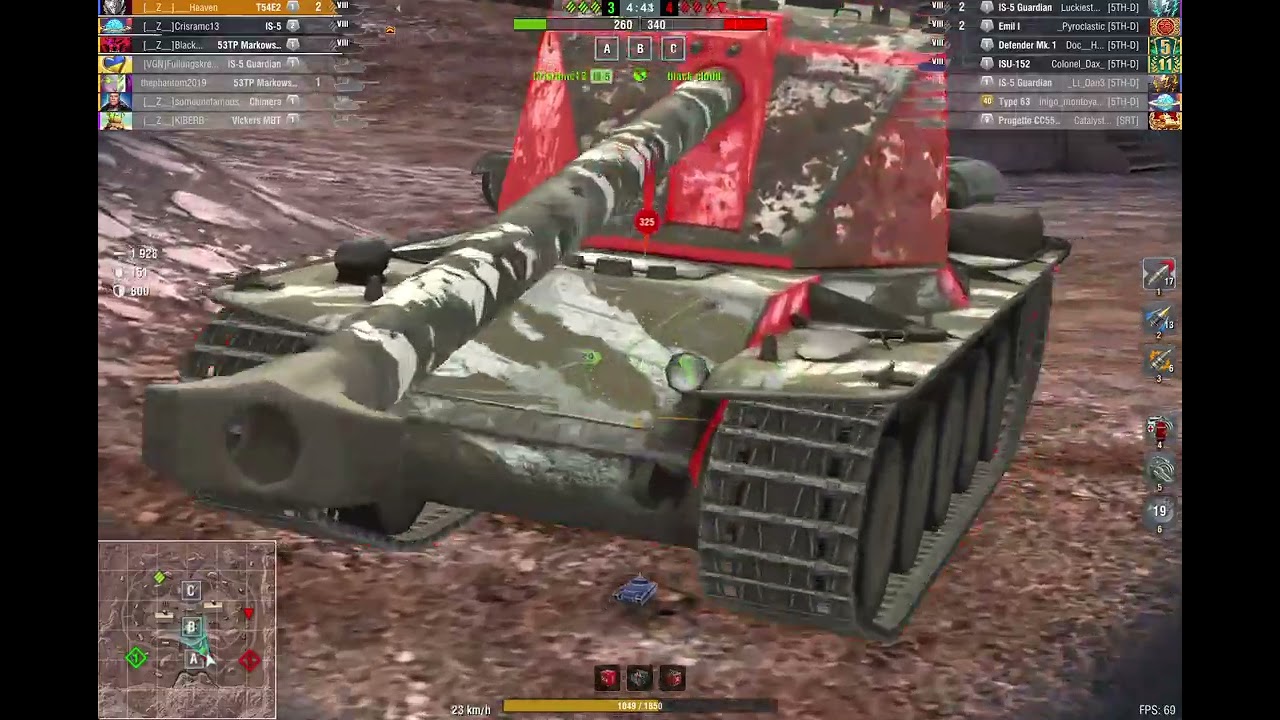 Tier VIII Quick Tournament Zorro & Friends vs 5TH-D Clan Copperfield Map #wotb #wotblitz #videogames