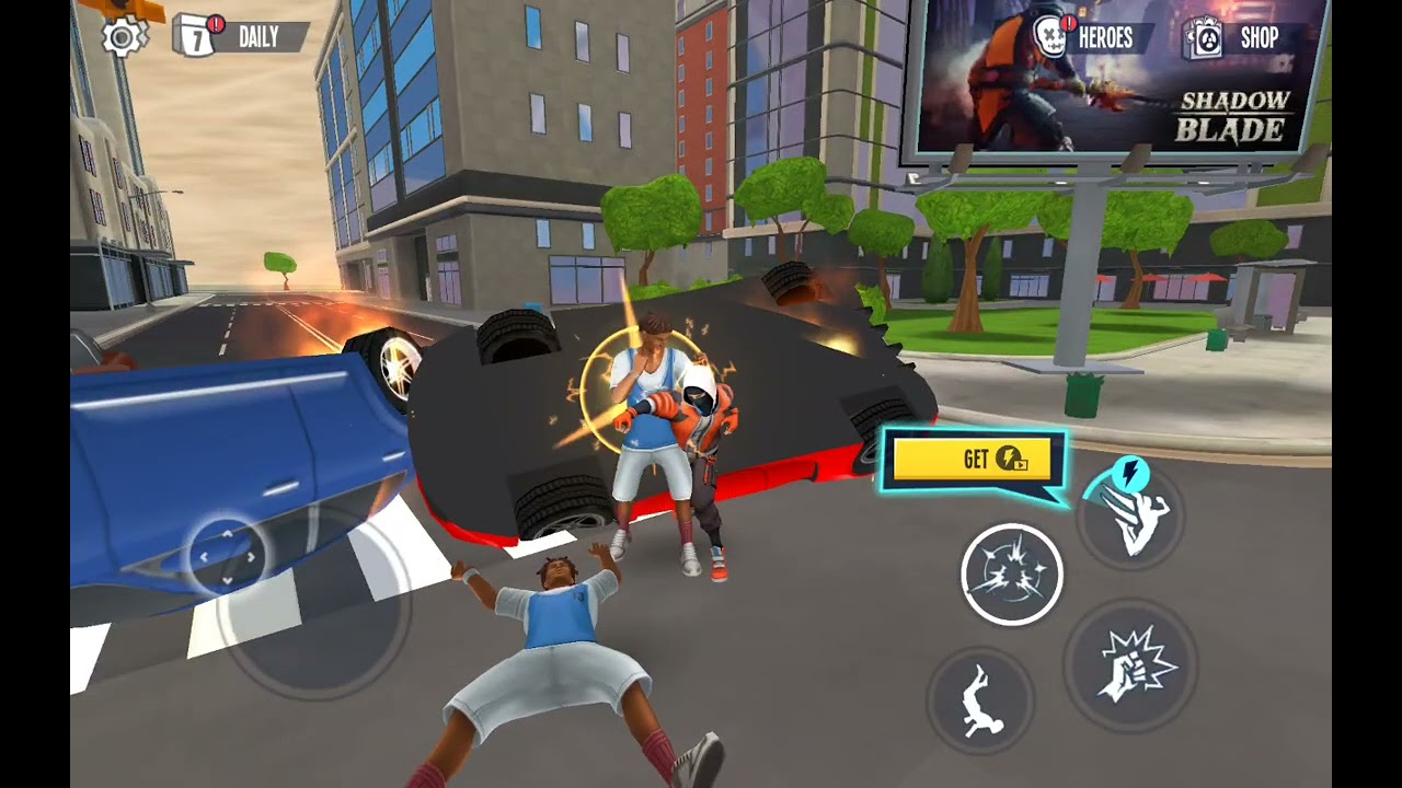Playing spider fighting 3