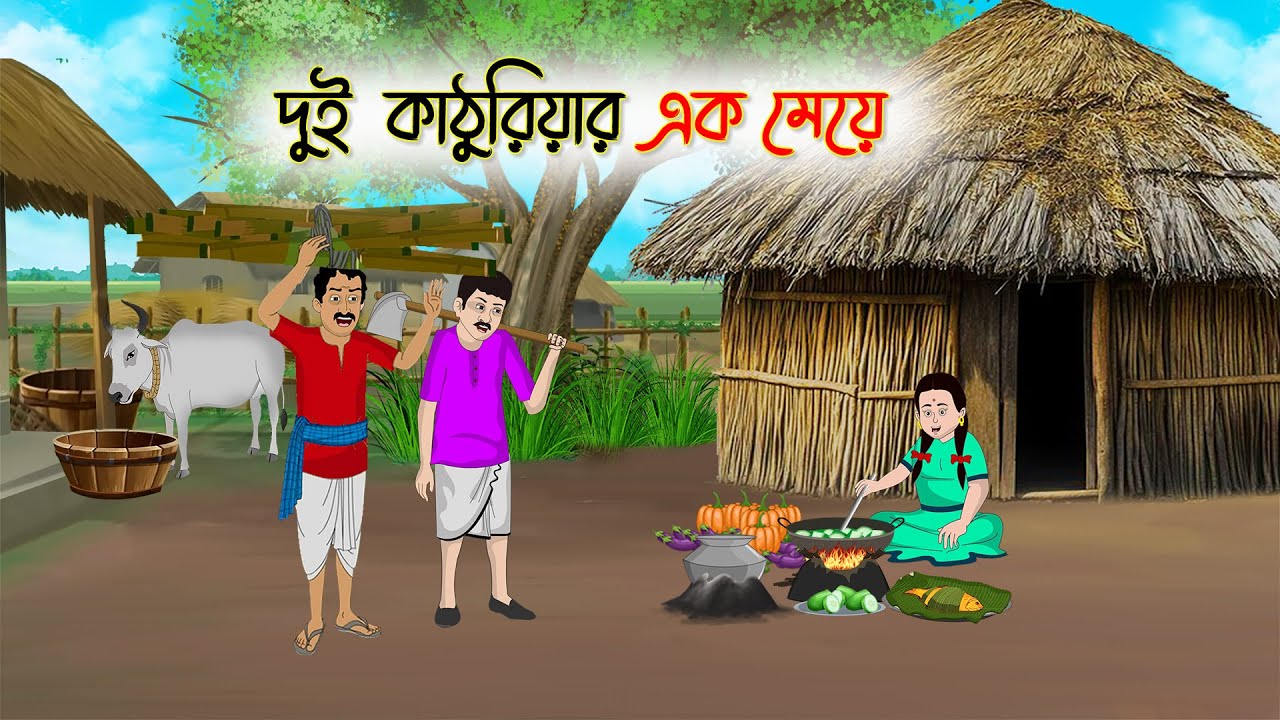 দুই কাঠুরিয়ার এক মেয়ে | Bengali Cartoon | Rupkothar Bangla Golpo | Thakumar Jhuli