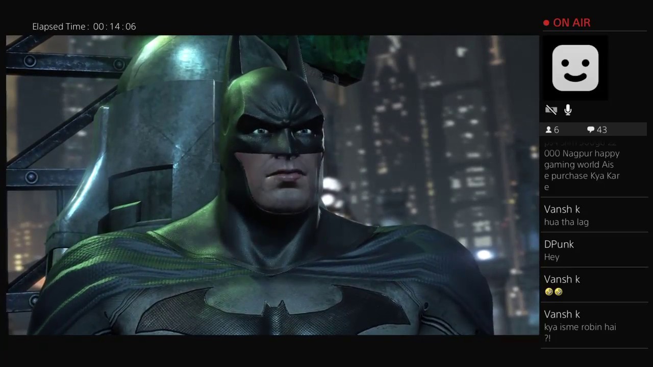 | HINDI commentary | Batman Arkham city part 1 Live stream PS4