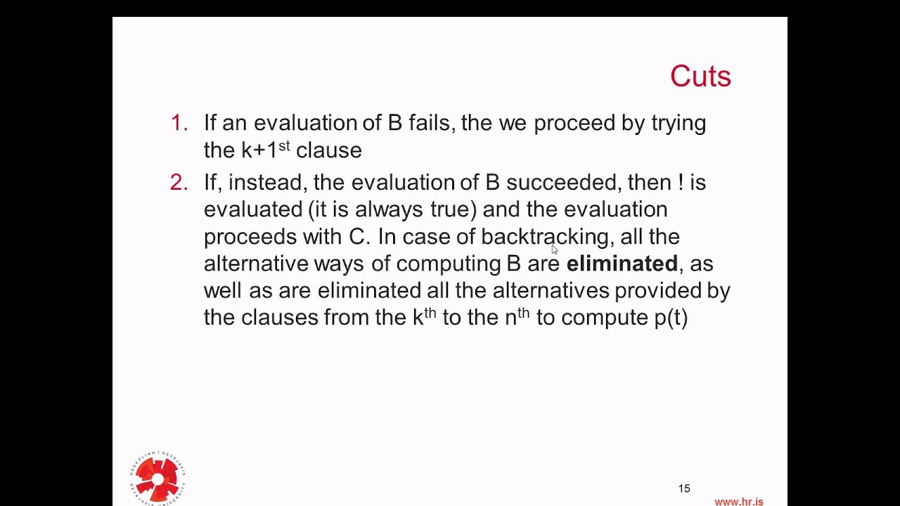 Programming Languages: The Logic Paradigm and Prolog - 4