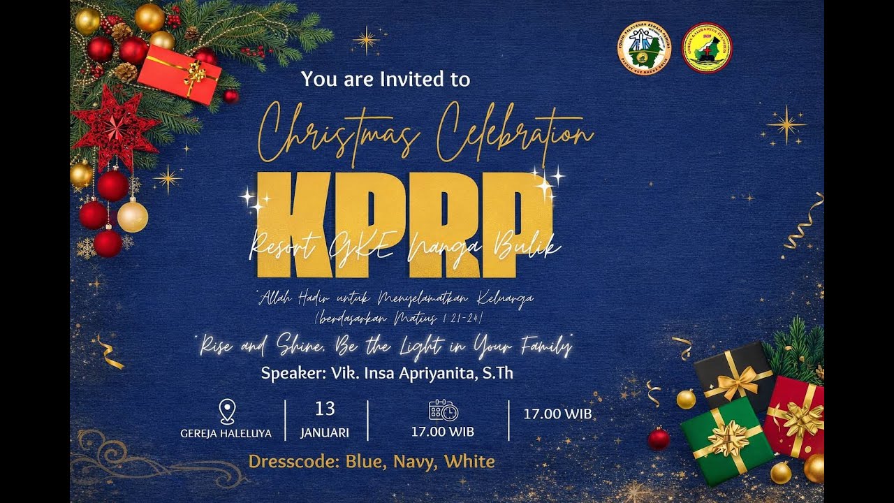 Ibadah Natal KPRP Resort GKE Nanga Bulik Tgl 13 Januari 2026