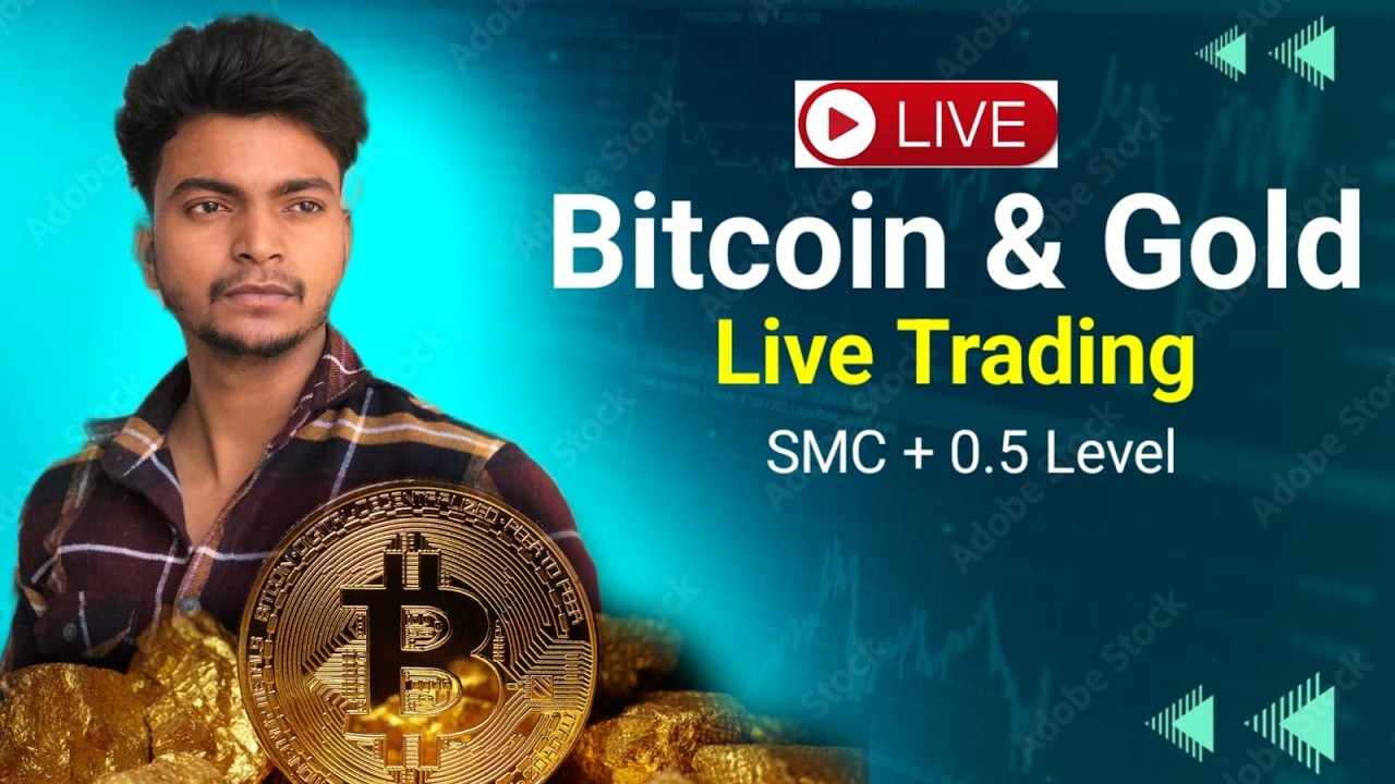 BITCOIN AND GOLD LIVE TRADING | THE MINDER TRADER #trading #bitcoin #gold #live