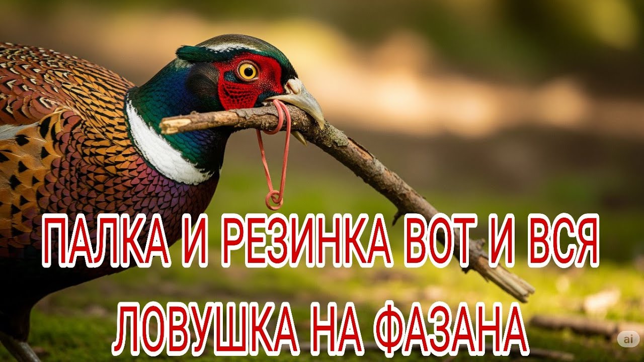 ЛОВУШКИ НА ФАЗАНА ПРОСТО И ЛЕГКО ПОЙМАТЬ ФАЗАНА. ОХОТА НА ФАЗАНА 
