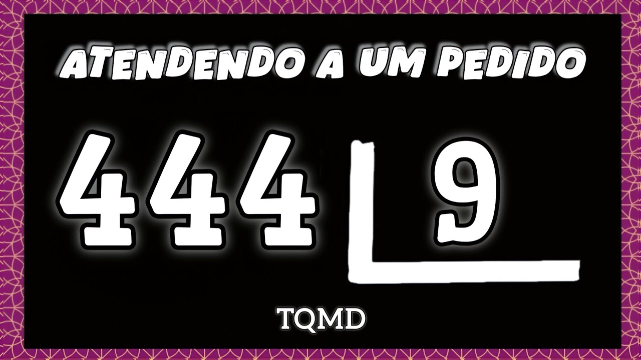 🌟 444 dividido por 9 | como aprender divisão 