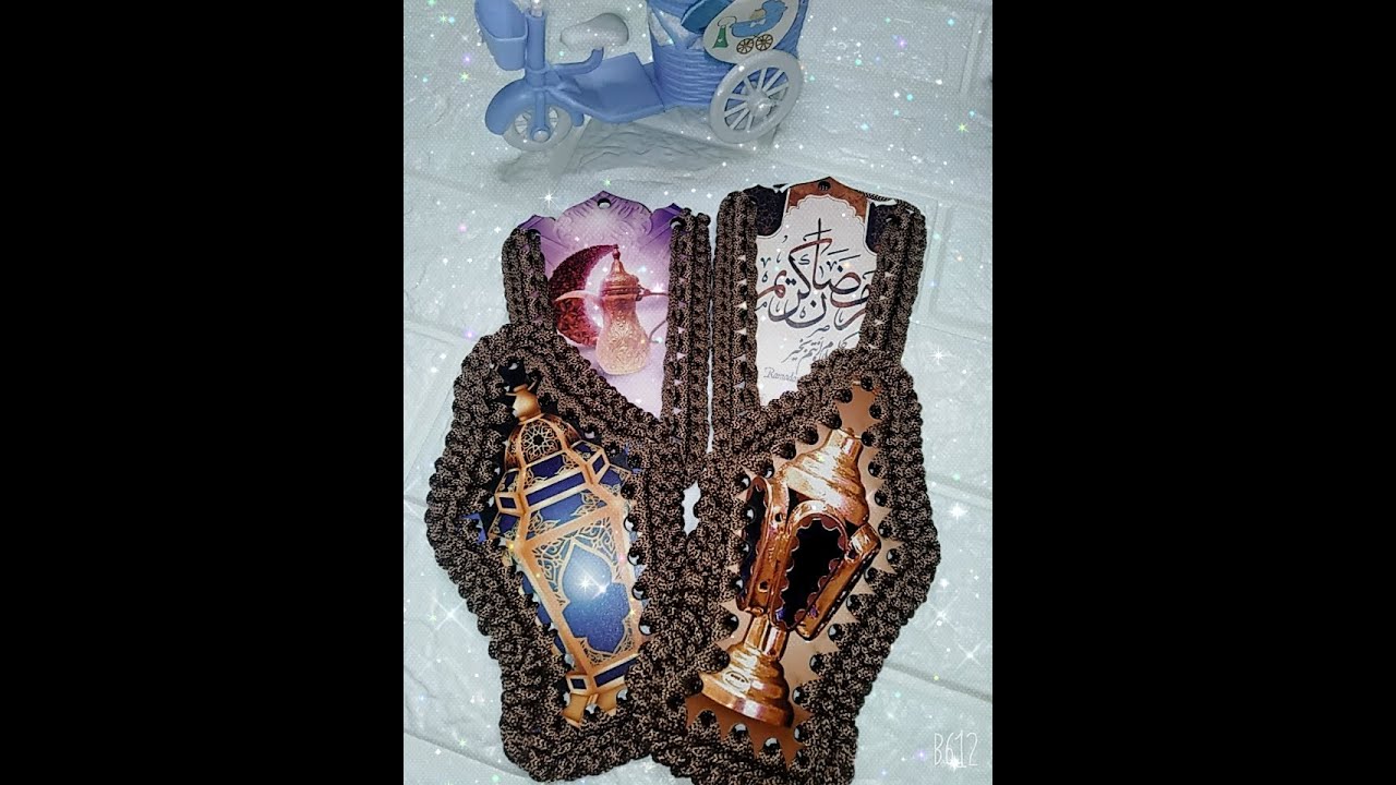 كروشيه زينه رمضان فانوس خشب بطريقه  سهله وبسيطه 🌛🌟