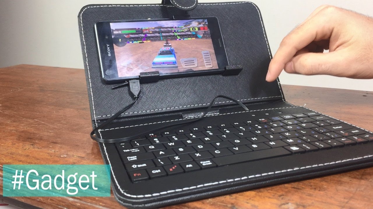 Soporte + Teclado para tu Celular Android