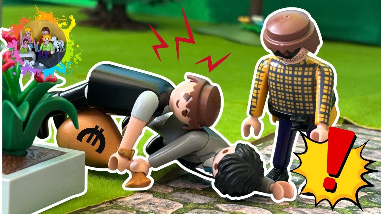 Playmobil Familie Schmidt – Banküberfall, Jahrmarkt-Drama & Burger-Dieb! Polizei jagt Verbrecher 🚔