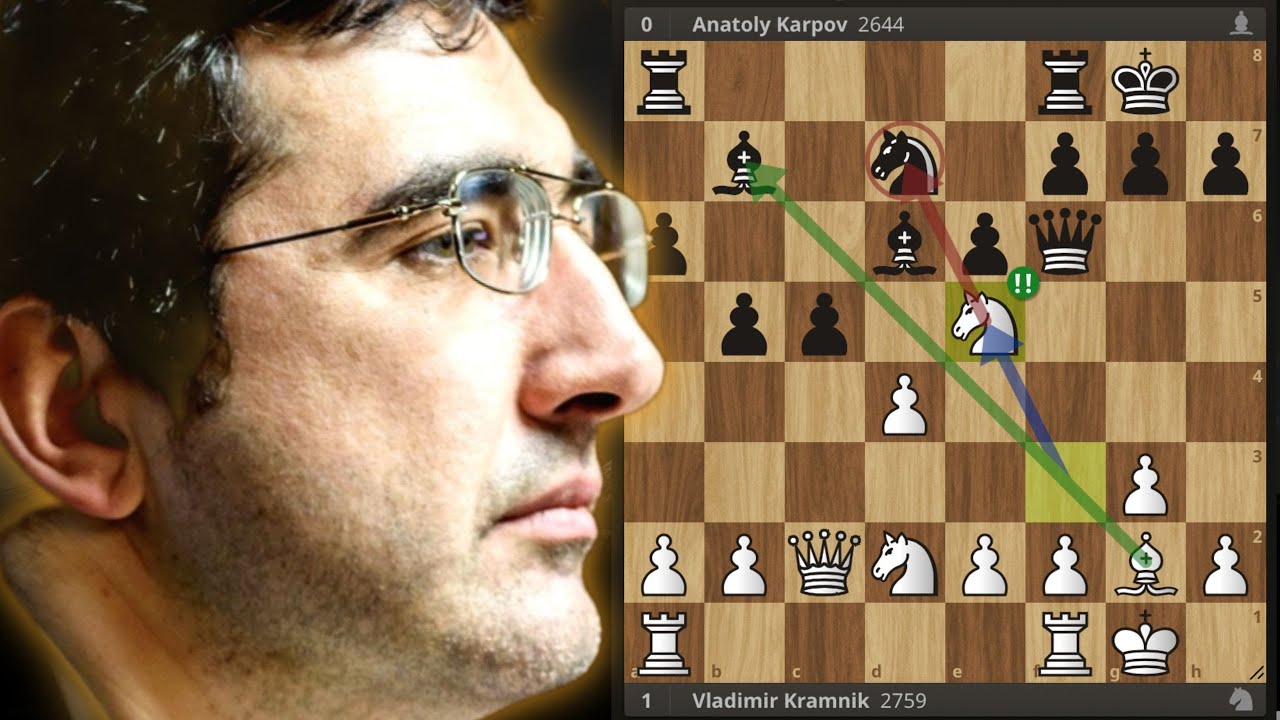 Unbelievable! Karpov destroyed in 17 Moves!? - Kramnik vs Karpov -Open Catalan, Classical Line (Be7)