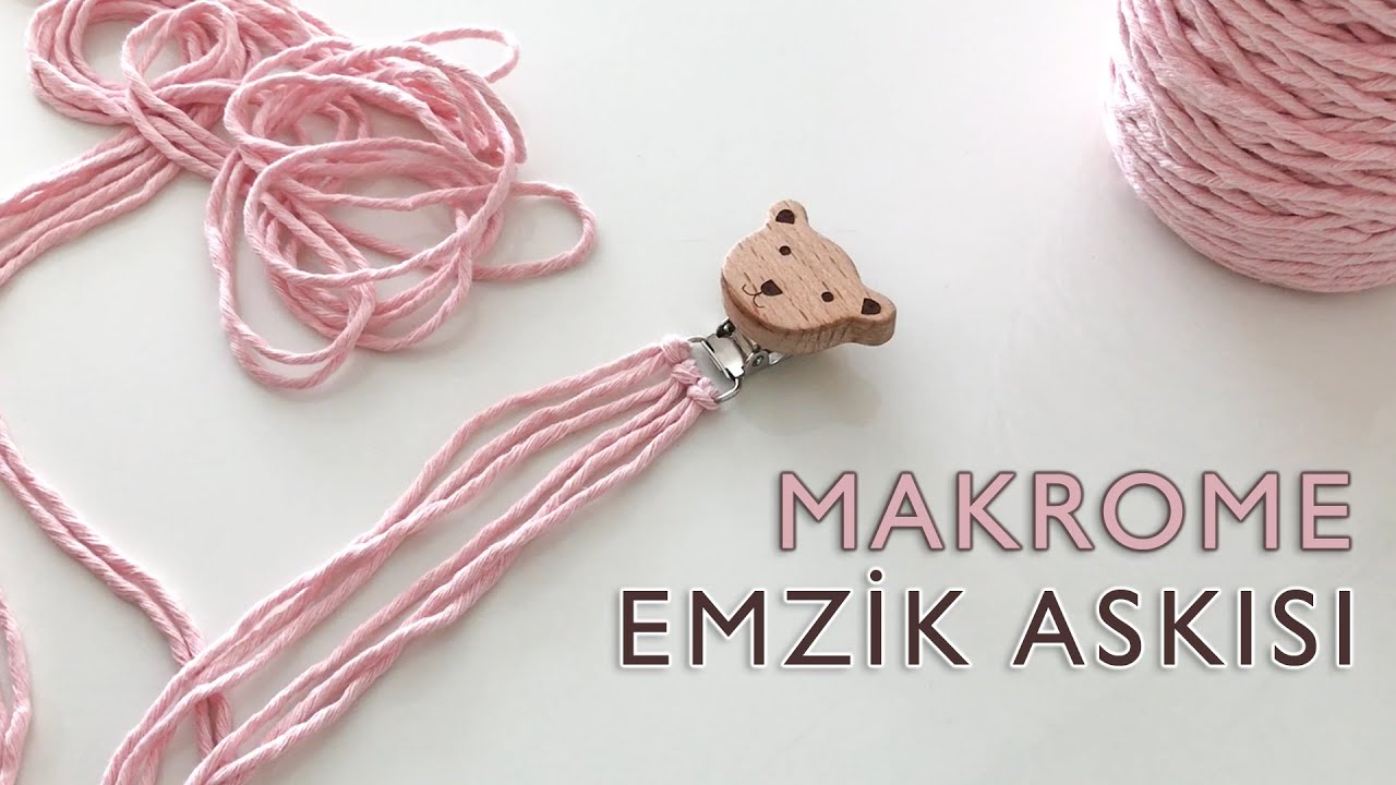 MAKROME EMZİK ASKISI Nasıl Yapılır? - Yeni Başlayanlar için Makrome