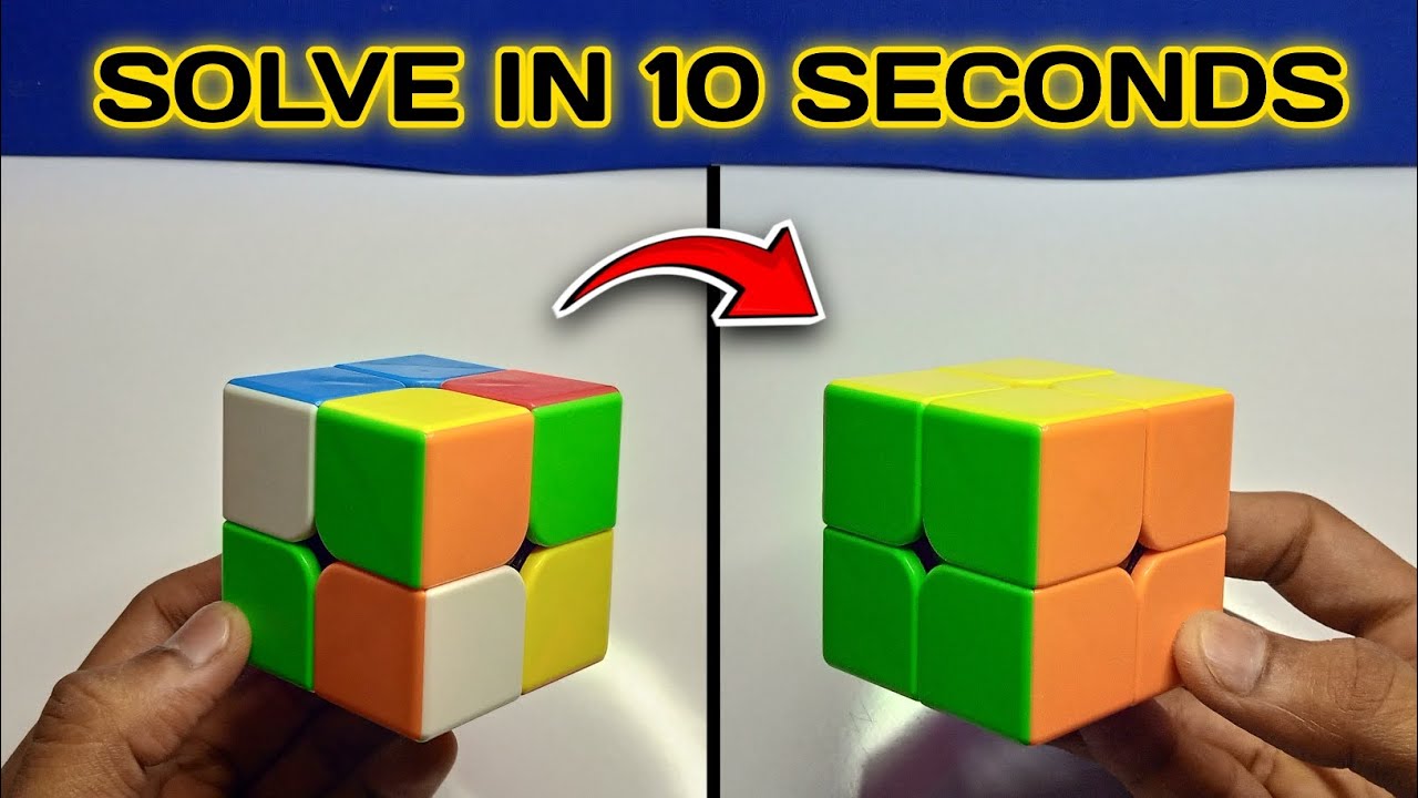 How to solve a 2 by 2 Rubik's cube only TWO ALGORITHMS #viralvideo #trendingvideo 