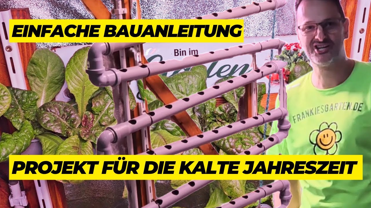 80 Stationen NFT-System selber bauen | DIY-Anleitung | Im Winter zur Selbstversorgung