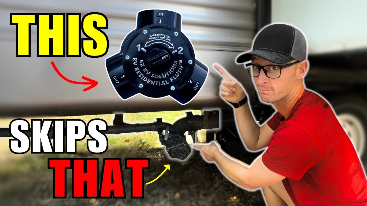 How to Bypass Your RV Black Tank at a Full Hookup Campsite (RV Residential Flush & RV Snap Trap)