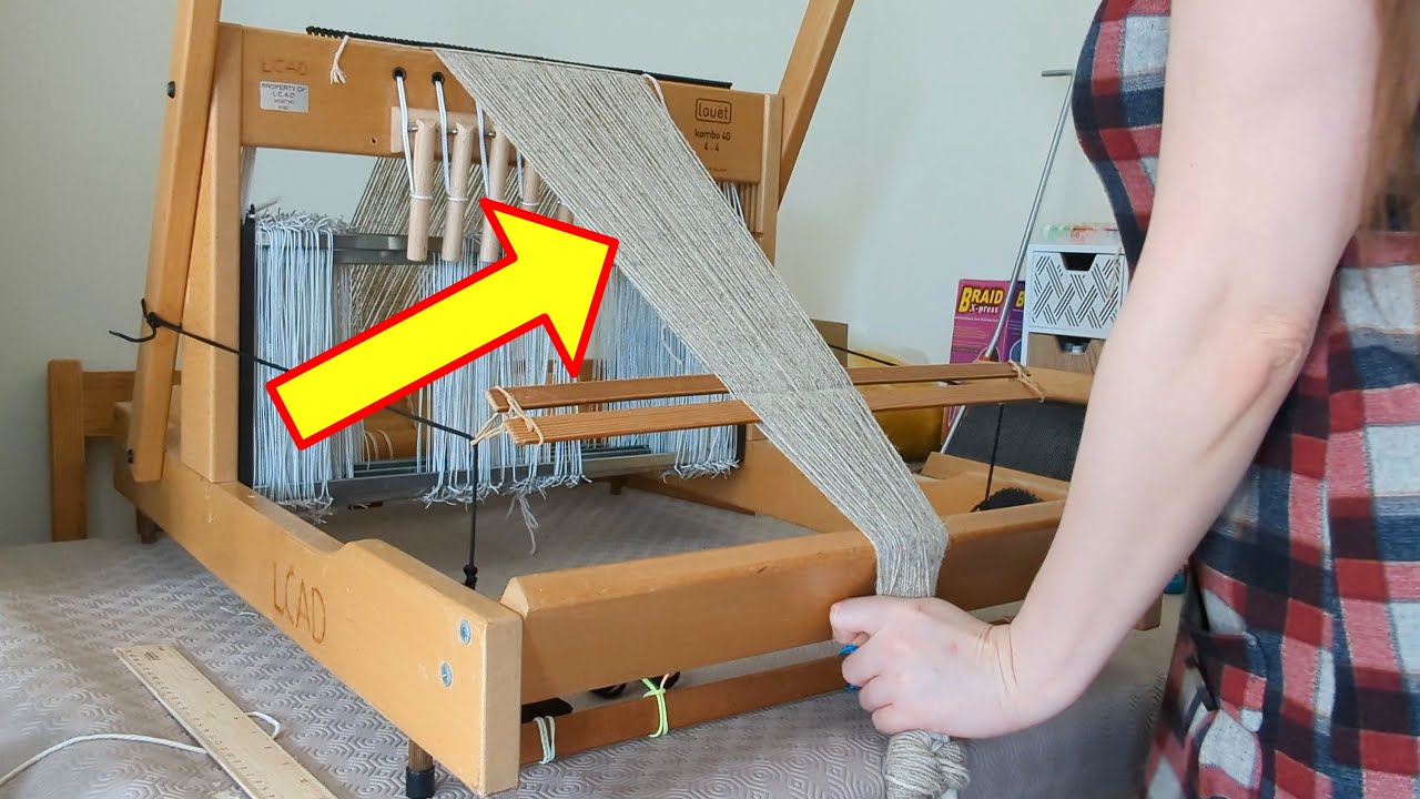 First Time Beaming A Warp - Weaving Adventures