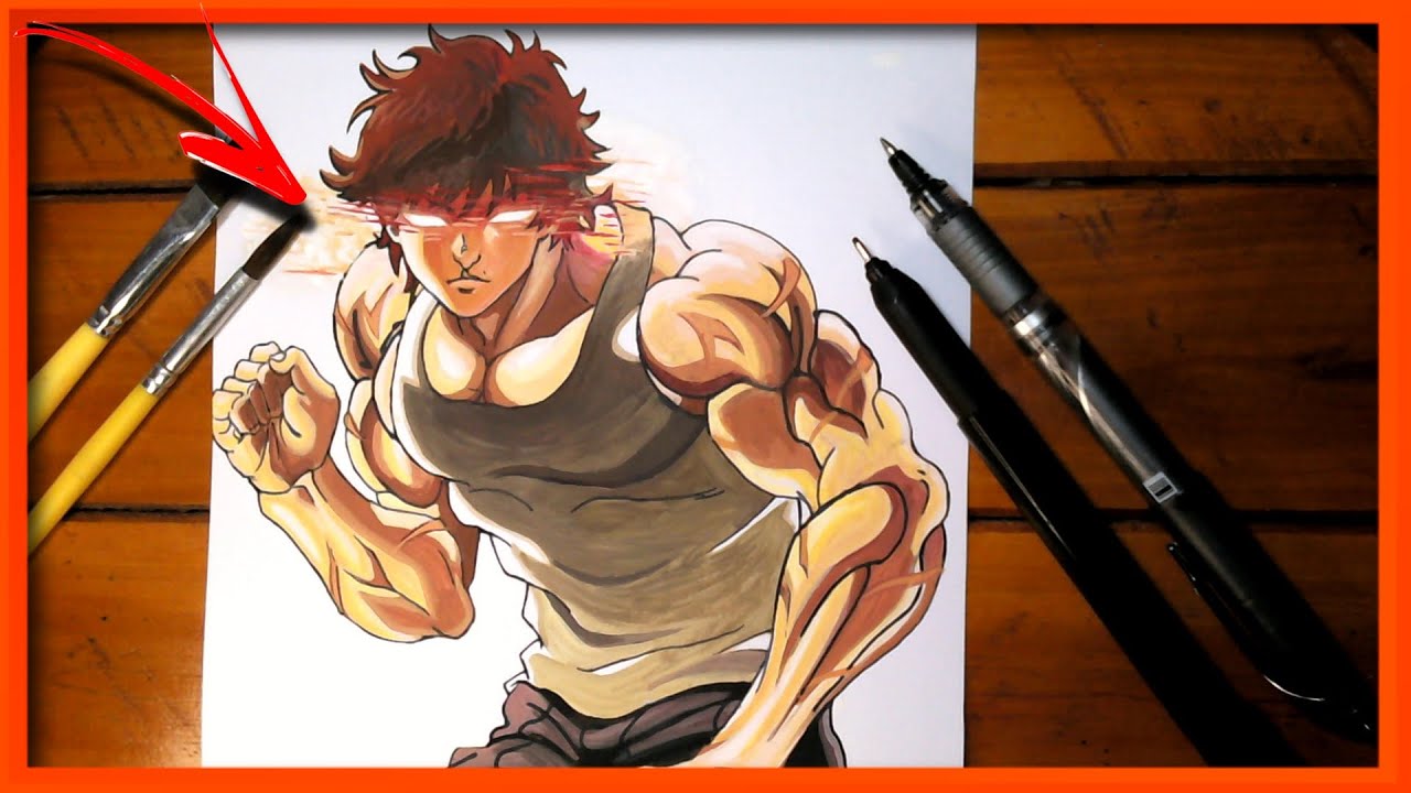 Cómo dibujar a baki, Baki the Grappler || HOW TO DRAW Baki