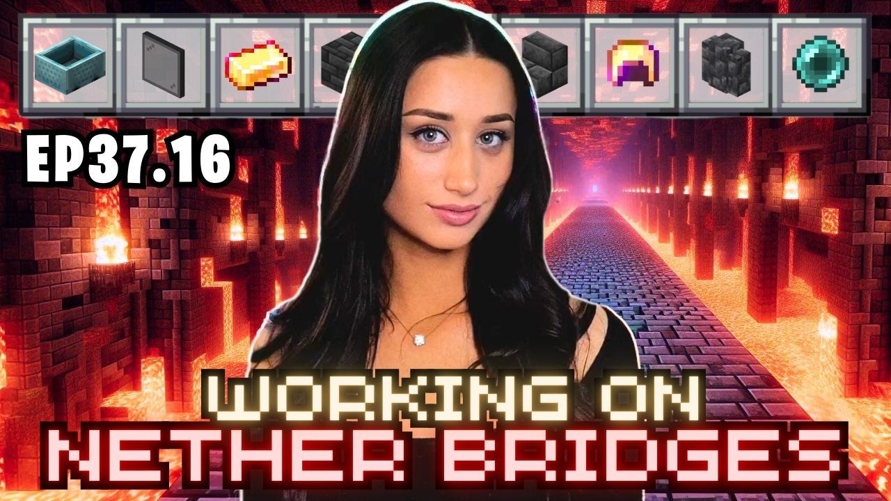 Building NETHER BRIDGES (Minecraft Survival Series)