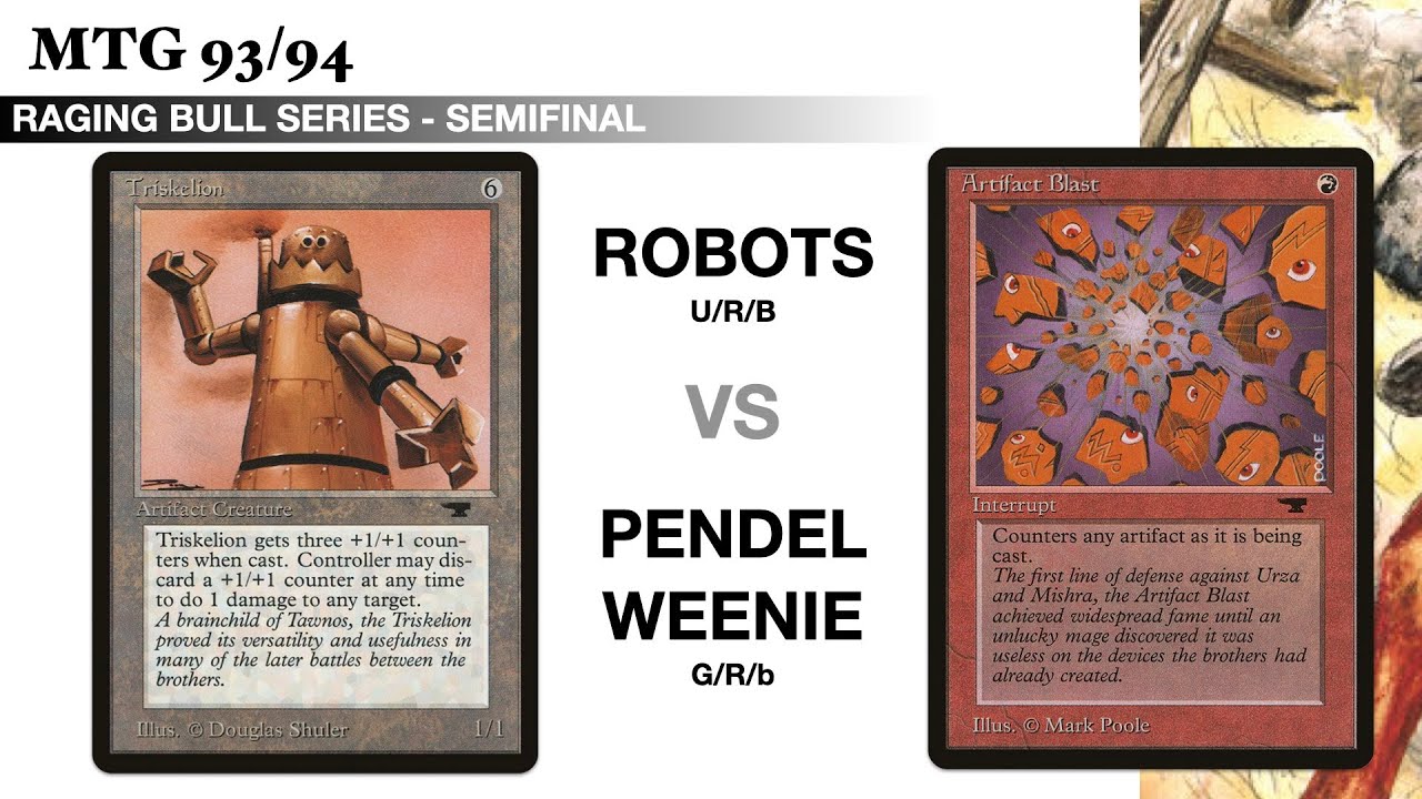 Semi-Finals. UBR Robots vs GRb Weenie | Old School MTG at the Raging Bull Series | 