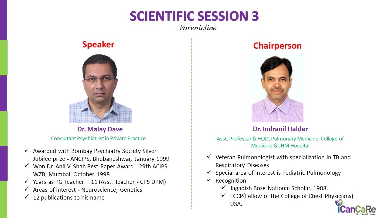 Day 1 Session 3: Dr. Malay Dave and Dr. Indranil Halder on Varenicline during TOBACCOCON 2021