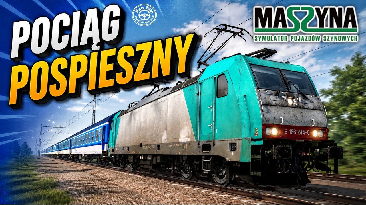 TRAXX E186❗CESKE DRAHY - POCIĄG POSPIESZNY I 110 I MaSZyna - Symulator Kolejowy