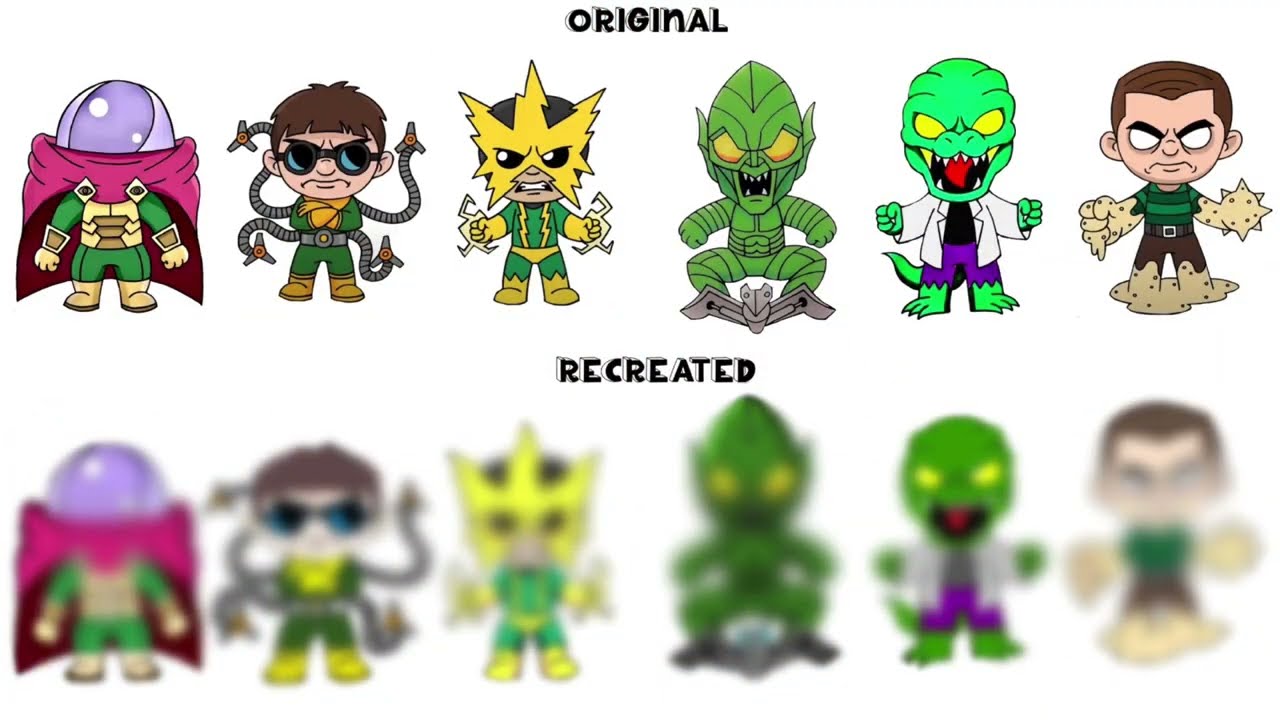 Recreating Chibi Marvel Characters 🦸&zwj;♂️🦸&zwj;♀️ From Cartooning Club | Chibi Collection
