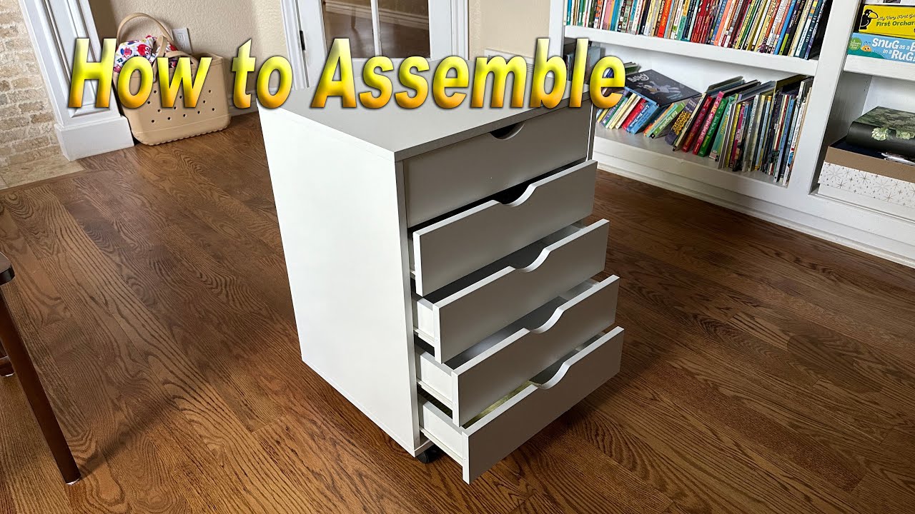 How to Assemble 5 Drawer Storage Cabinet HDG 5C01