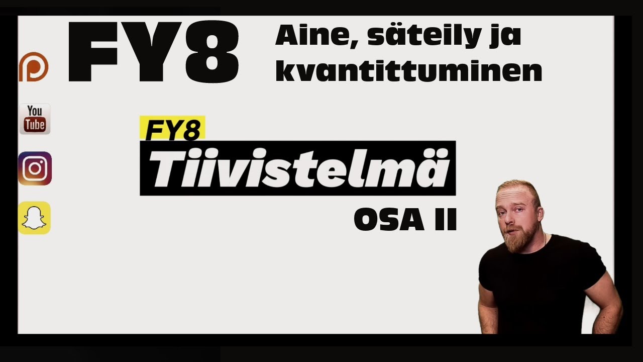 ☢️ Lukion fysiikka 8 (Osa 2): Mustan kappaleen säteily, Planckin laki ja fotonin energia