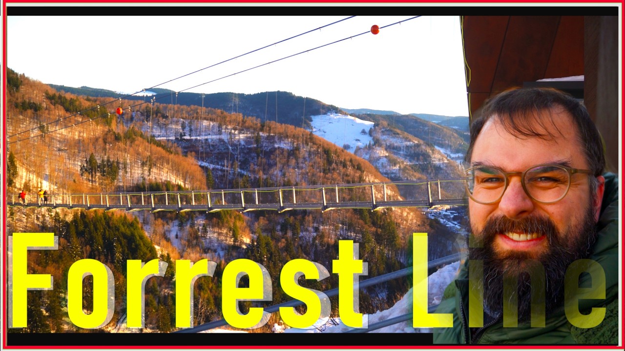 Was tun an Weihnachten Lohnt sich die Forreest Line ? Hängebrücke im Schwarzwald in Todtnau .